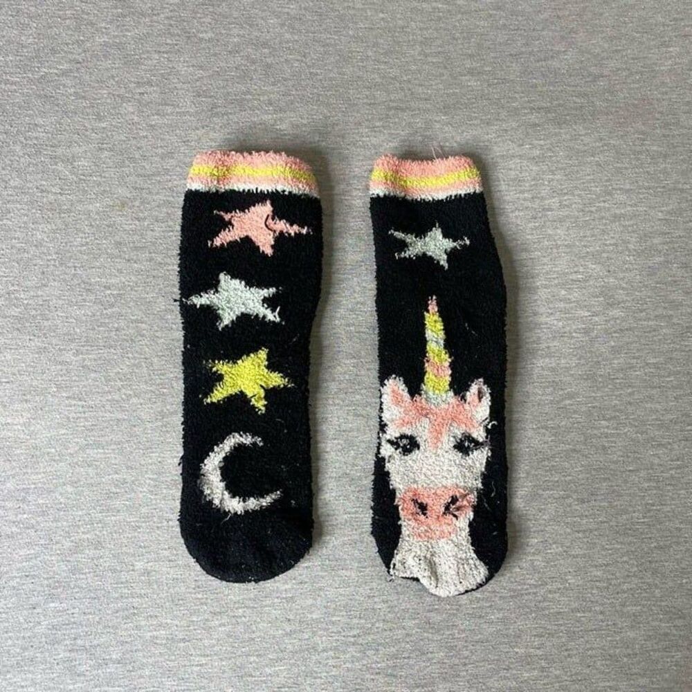 Women’s & Girl’s Unicorn Cozy Plush Crew Socks